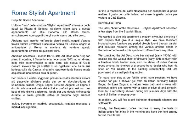 Crispi 30 Stylish Apartment 罗马 外观 照片